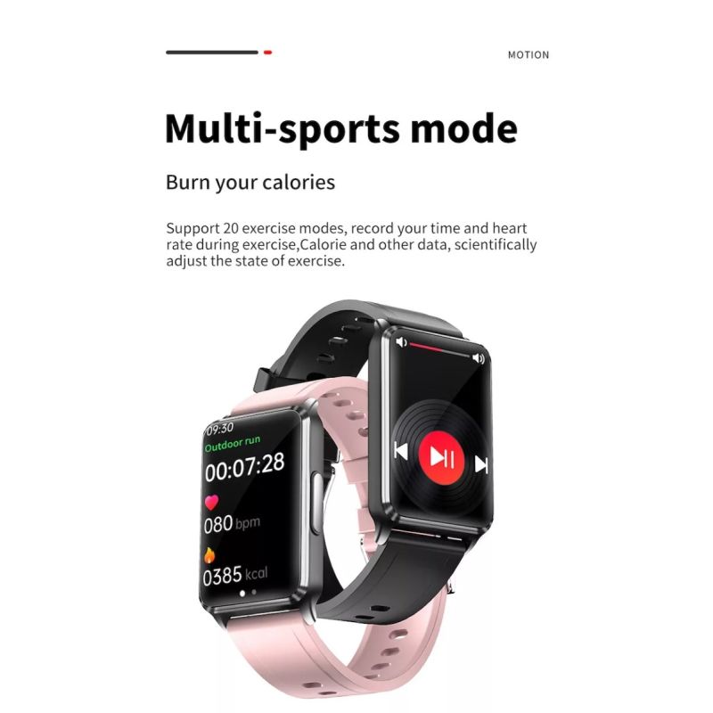 EP02 Smart Watch Glicemia Zucchero ECG HRV, Rilevamento Temperatura Cardio Smart Bracelet Band Fitness Tracker 1.57