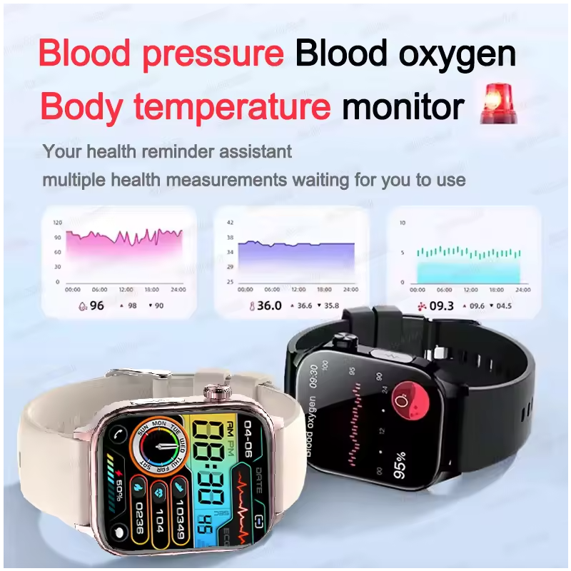 ET585 Smartwatch ECG PPG Uomo Donna Orologio Intelligente Diagnosi AI Benessere Fitness