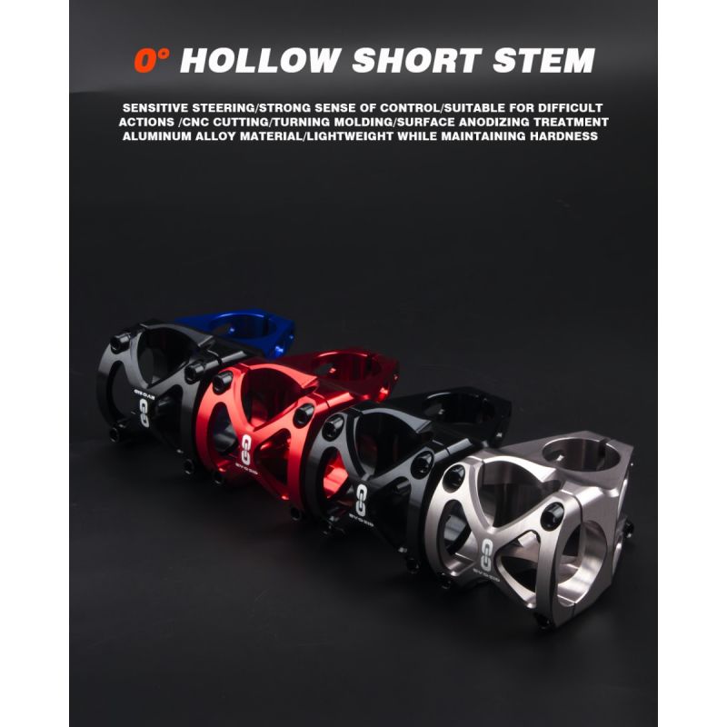 EVOSID Attacco Manubrio Mountain Bike 31.6mm Regolabile 40mm Lega di Alluminio Leggero Nero Rosso Titanio Design Robusto Comfort di Guida Accessori Ciclismo MTB