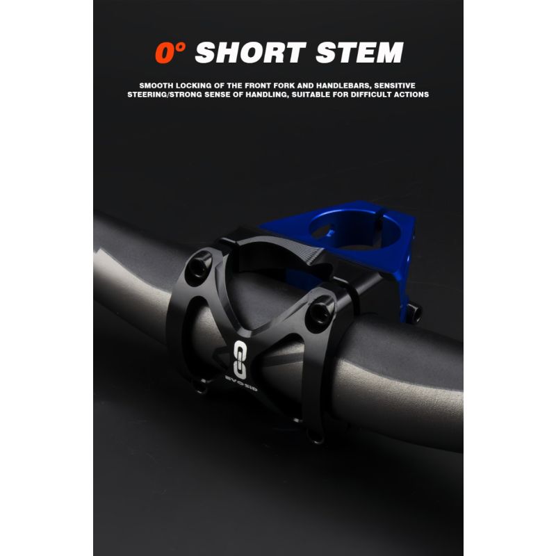 EVOSID Attacco Manubrio Mountain Bike 31.6mm Regolabile 40mm Lega di Alluminio Leggero Nero Rosso Titanio Design Robusto Comfort di Guida Accessori Ciclismo MTB