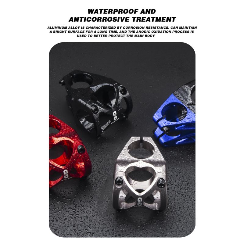 EVOSID Attacco Manubrio Mountain Bike 31.6mm Regolabile 40mm Lega di Alluminio Leggero Nero Rosso Titanio Design Robusto Comfort di Guida Accessori Ciclismo MTB