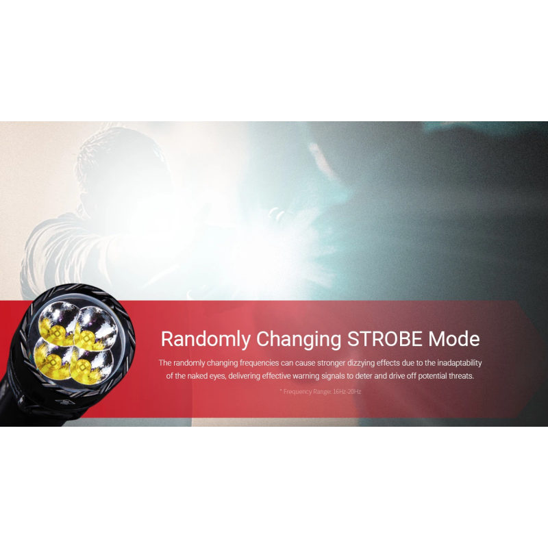 Nitecore EX7 Torcia LED 6000 Lumen USB-C Ricaricabile | Illuminazione Potente per Outdoor, Escursionismo.