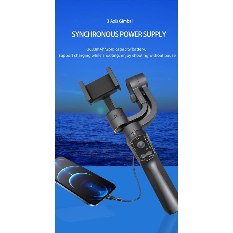Scopri Stabilizzatore F10 Pro gimbal a 3 assi per fotografia mobile design intuitivo compatibilità smartphone Android e iPhone qualità video fluida per filmmaking e vlogging