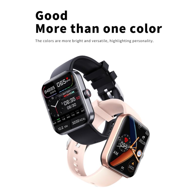 Smartwatch F57L: Monitoraggio Glicemia, Pressione Sanguigna, Frequenza Cardiaca, Temperatura, Sport. Schermo 1.91