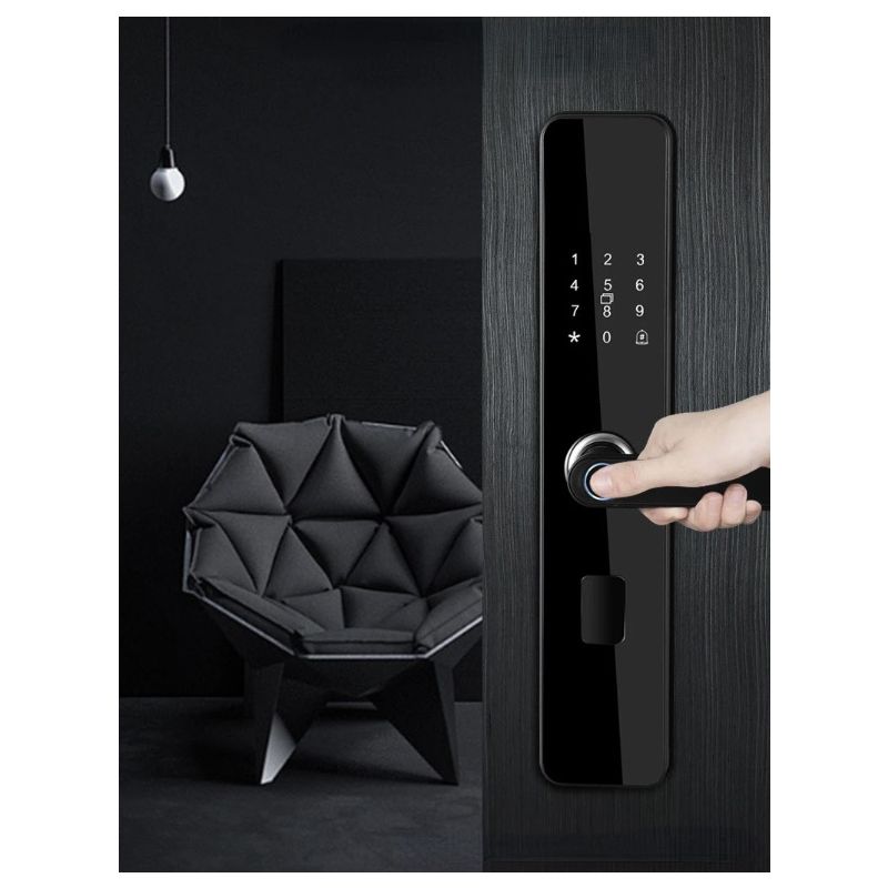 Serratura Elettronica Intelligente con Impronta Digitale Biometrica per Casa Intelligente Accesso Senza Chiave con Sicurezza Superiore e Design Elegante Serratura Moderna Alta Tecnologia