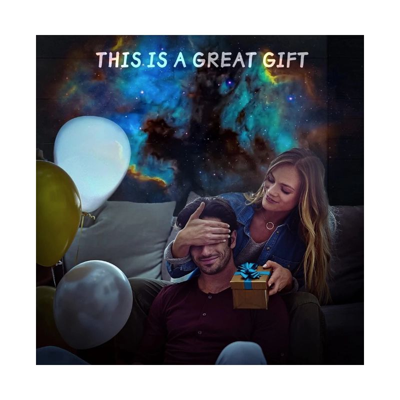 Proiettore Galattico Luce Notturna 12 in 1 Atmosfera Rilassante con Rotazione 360 Scenari di Visualizzazione Immersivi Perfetto per Bambini e Adulti Lampada Planetaria Controllo Personalizzabile