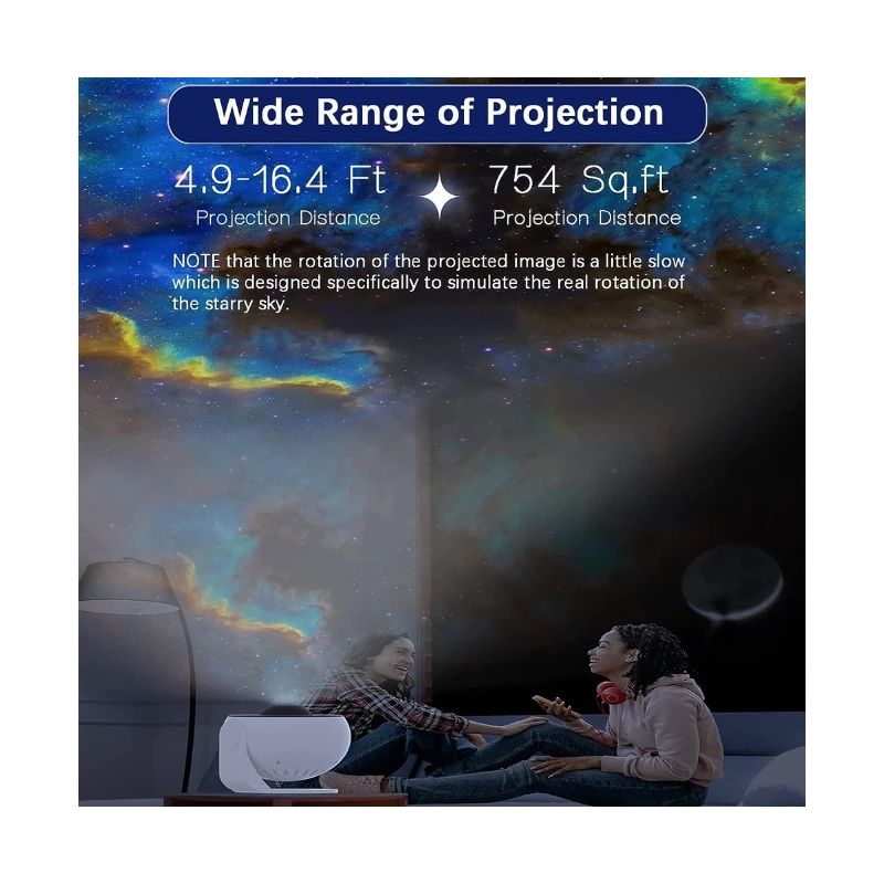 Proiettore Galattico Luce Notturna 12 in 1 Atmosfera Rilassante con Rotazione 360 Scenari di Visualizzazione Immersivi Perfetto per Bambini e Adulti Lampada Planetaria Controllo Personalizzabile