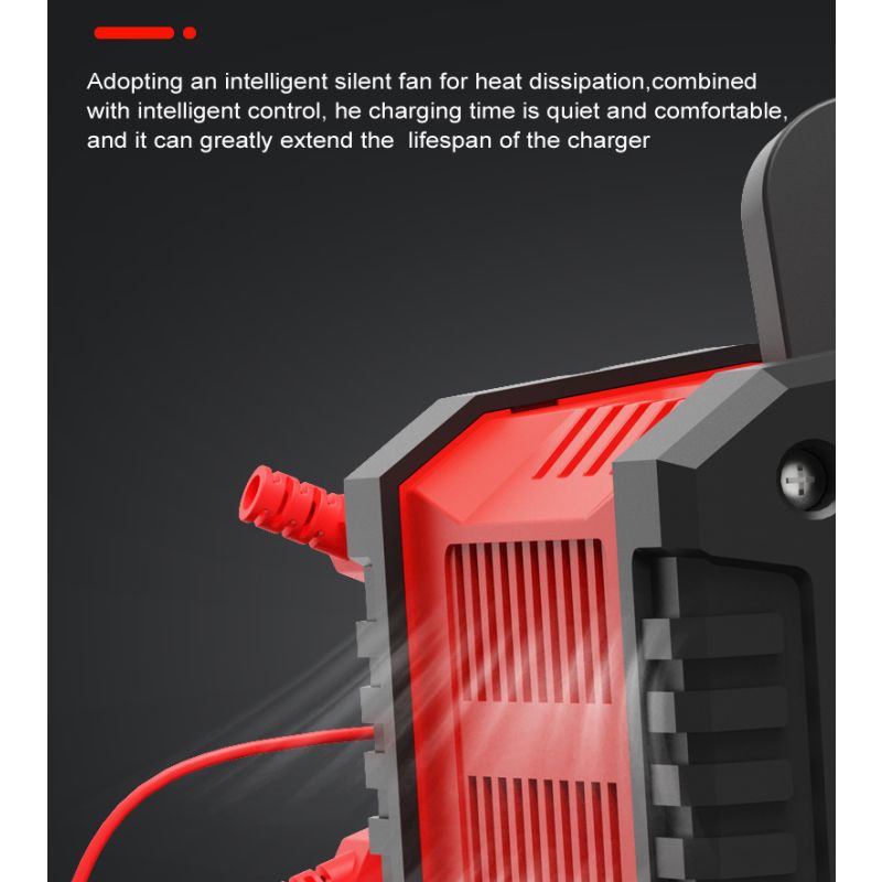 Caricabatteria Portatile FOXSUR 20A 12V 24V Moto Camion Ricarica a 7 Fasi Manutentore Batterie AGM LiFePO4 Prestazioni Affidabili Lunga Durata Compagno Essenziale Tranquillità
