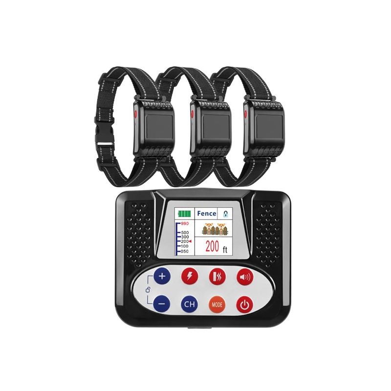 Dispositivo di Addestramento Intelligente per Cani e Recinto Elettronico Senza Fili con Schermo a Colori per Sicurezza e Addestramento Comportamentale Canino Design Ergonomico