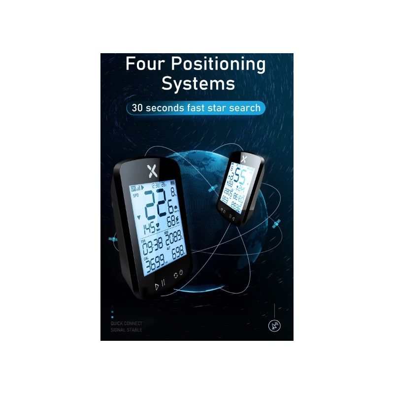 Scopri XOSS G+ G2 computer da bici con GPS tachimetro wireless visualizzazione personalizzata sincronizzazione STRAVA e batteria lunga durata per ciclismo avventura sport all'aperto