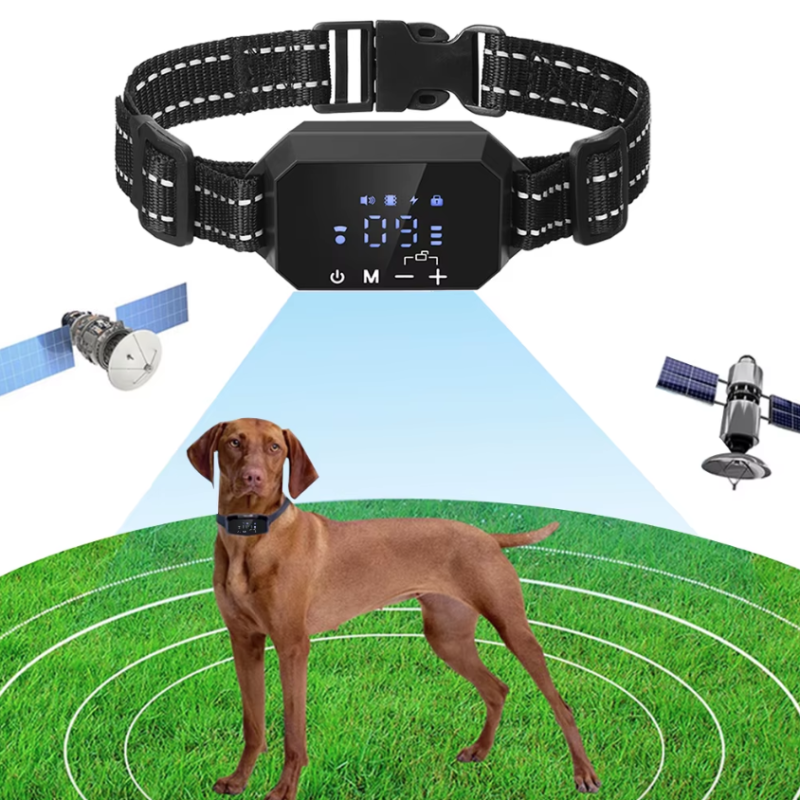 Sistema di Recinzione per Cani Senza Fili GPS Ampia Area di Gioco Sicurezza con Avvisi Regolabili e Modalità di Addestramento Umane Facile da Installare e Ricaricabile