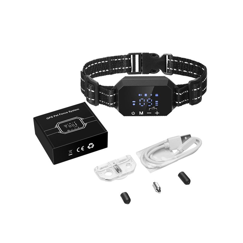 GPS Wireless Dog Fence Dispositivo di Recinzione Elettronico 1000 Metri Sistema di Recinzione Senza Fili Sicurezza e Libertà per Cani Installazione Facile Collare Impermeabile