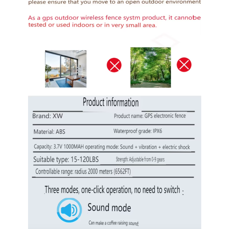 Sistema di Recinzione per Cani Senza Fili GPS Portatile con Collare GPS per Cani Installazione Facile Ampia Copertura fino a 2187 Iarde Sicurezza Animali Domestici Addestramento Avanzato