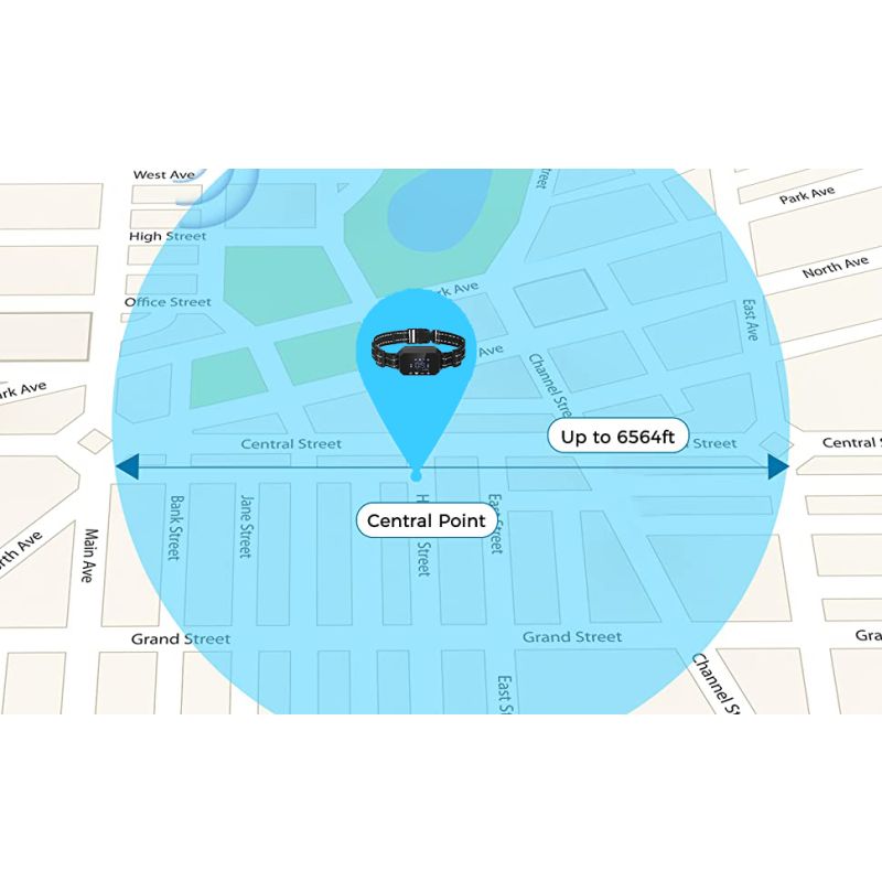 GPS Wireless Dog Fence Dispositivo di Recinzione Elettronico 1000 Metri Sistema di Recinzione Senza Fili Sicurezza e Libertà per Cani Installazione Facile Collare Impermeabile