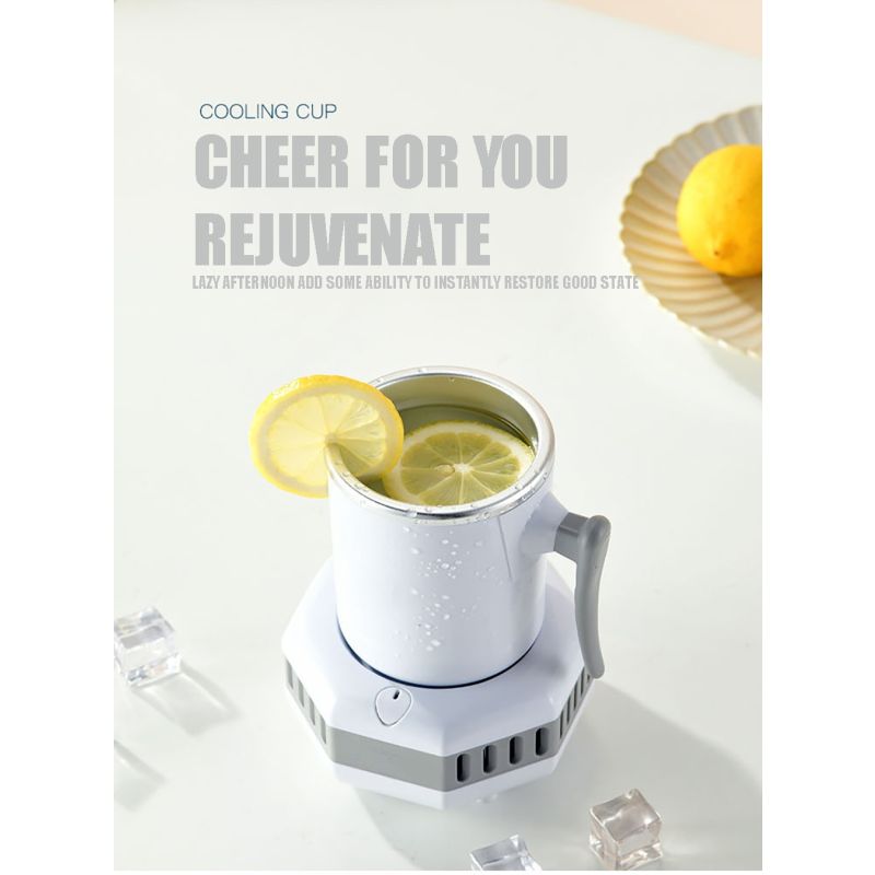 Frigorifero Portatile Raffreddatore Beverande Elettrico Summer Drink Bollitore Compatto con Raffreddamento Istantaneo per Bevande Gelide Ideale per Picnic e Feste Estive