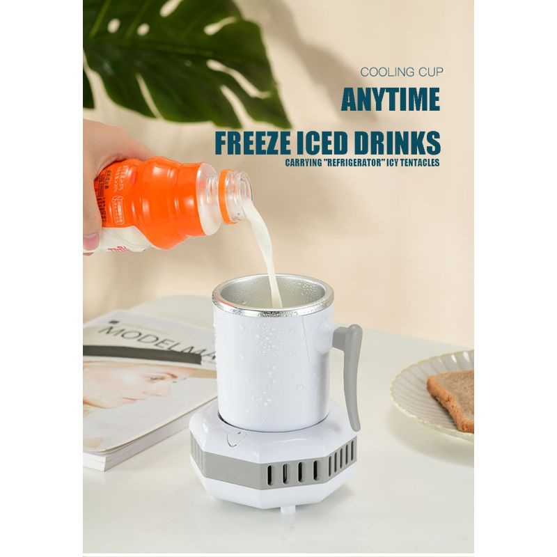 Frigorifero Portatile Raffreddatore Beverande Elettrico Summer Drink Bollitore Compatto con Raffreddamento Istantaneo per Bevande Gelide Ideale per Picnic e Feste Estive