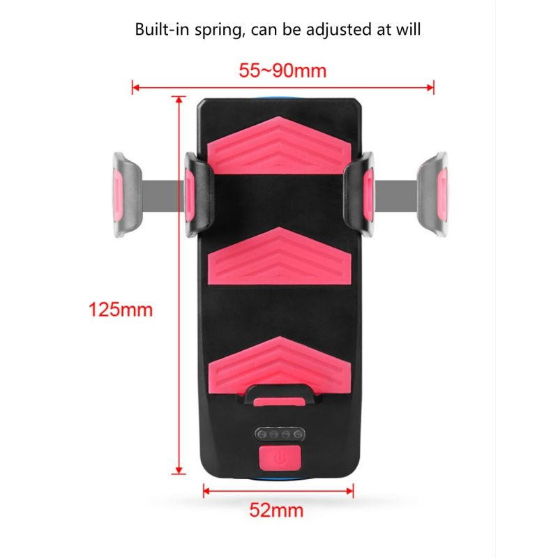 Luce per Bicicletta Multifunzione 4 in 1 lumen clacson potente supporto per telefono Sicurezza e Visibilità in Ciclismo Urbano e Avventure Notturne Accessori da Ciclismo