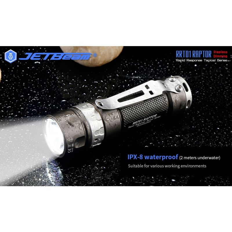 JETBeam Jet-RRT01 XP-L torcia LED compatta 950 lumen illuminazione outdoor attrezzatura da campeggio fonte di luce affidabile torcia durevole per esplorazioni notturne