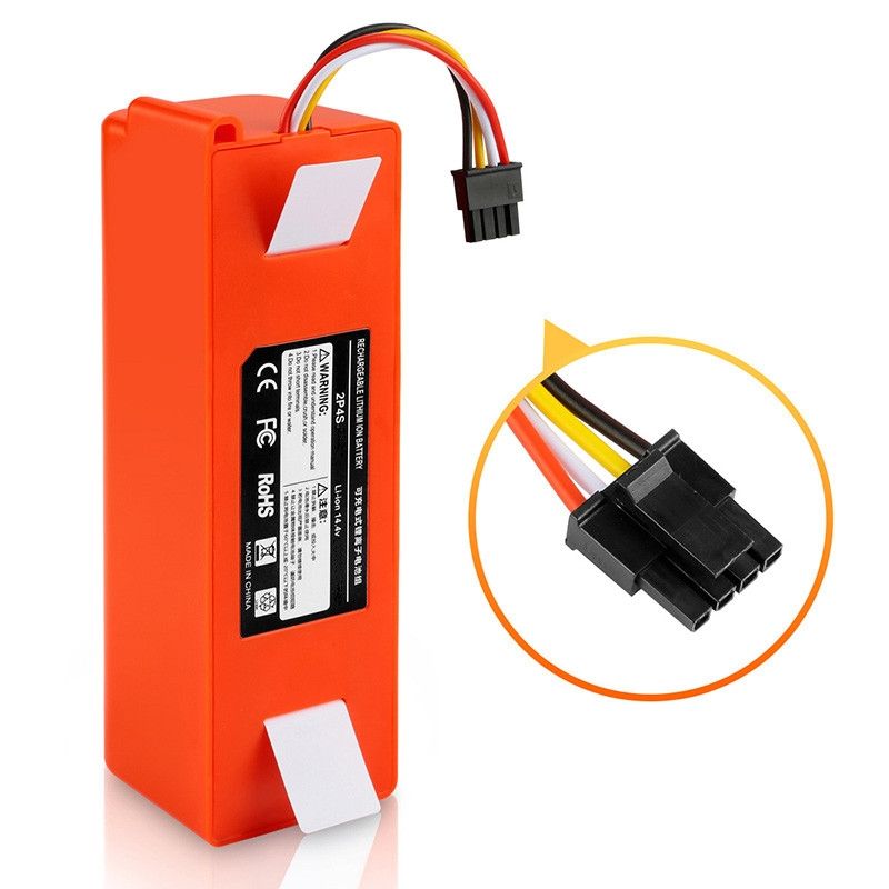 Batteria 14.4V agli ioni di litio per aspirapolvere robot Xiaomi MI Roborock S50 S51 T6 alta capacità lunga durata efficienza energetica accessori per aspirapolvere pulizia domestica