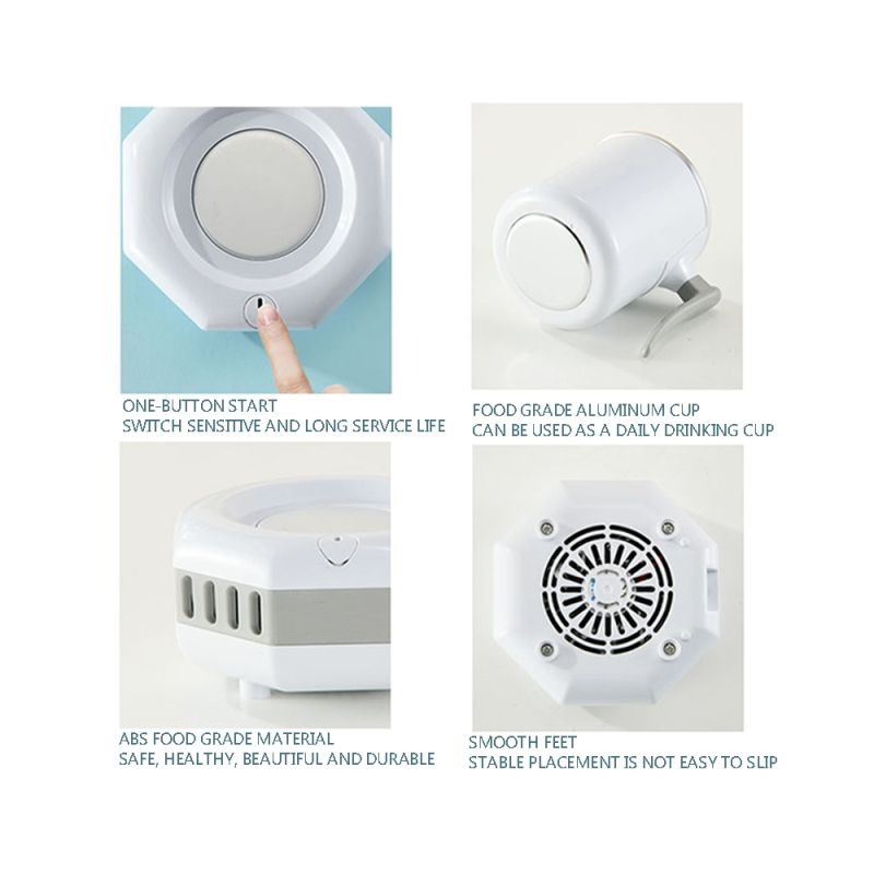 Frigorifero Portatile Raffreddatore Beverande Elettrico Summer Drink Bollitore Compatto con Raffreddamento Istantaneo per Bevande Gelide Ideale per Picnic e Feste Estive