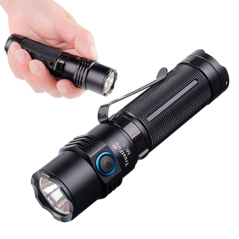 TrustFire MC3 XHP50 Torcia Elettrica LED 2500 Lumen Compatibile per Outdoor con Ricarica Magnetica USB Impermeabile IP68 Resistente e Potente per Emergenze e Avventure