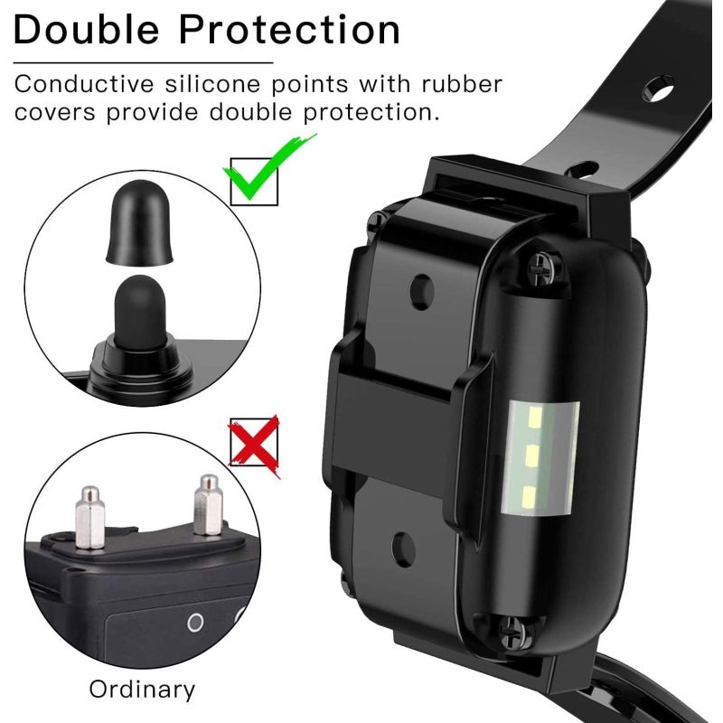 Telecomando per Cani con Collare Impermeabile e Ricaricabile Schermo LCD per Addestramento all'Aperto Livelli di Shock Regolabili Addestramento Efficace per Animali Domestici