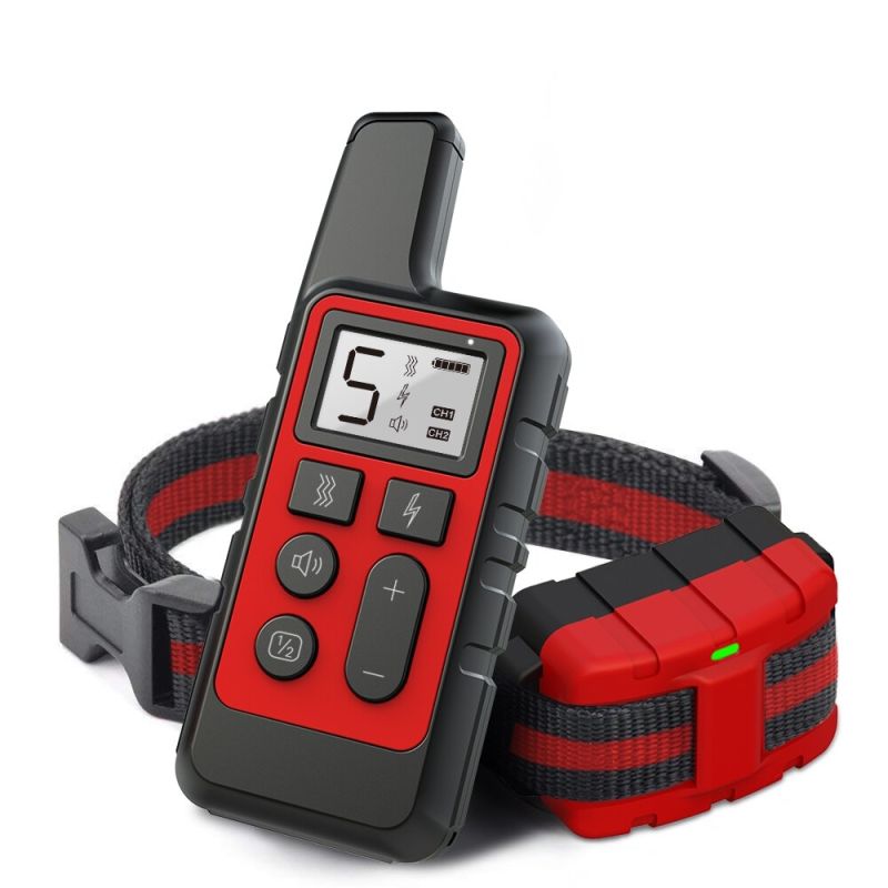 Collare cane ricaricabile con vibrazione e livelli shock regolabili allenatore obbedienza ricevitore impermeabile sicurezza cani all'aperto correzione comportamento cane