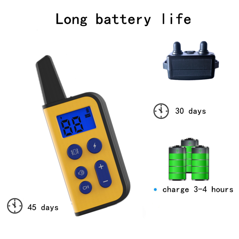 Collare Elettrico per Cani 2020 Raggio 1000m Telecomando per Animali Impermeabile Ricaricabile Display LCD Addestramento Personalizzato Modalità Bip Vibrazione Shock Statico Cani Tutte le Dimensioni