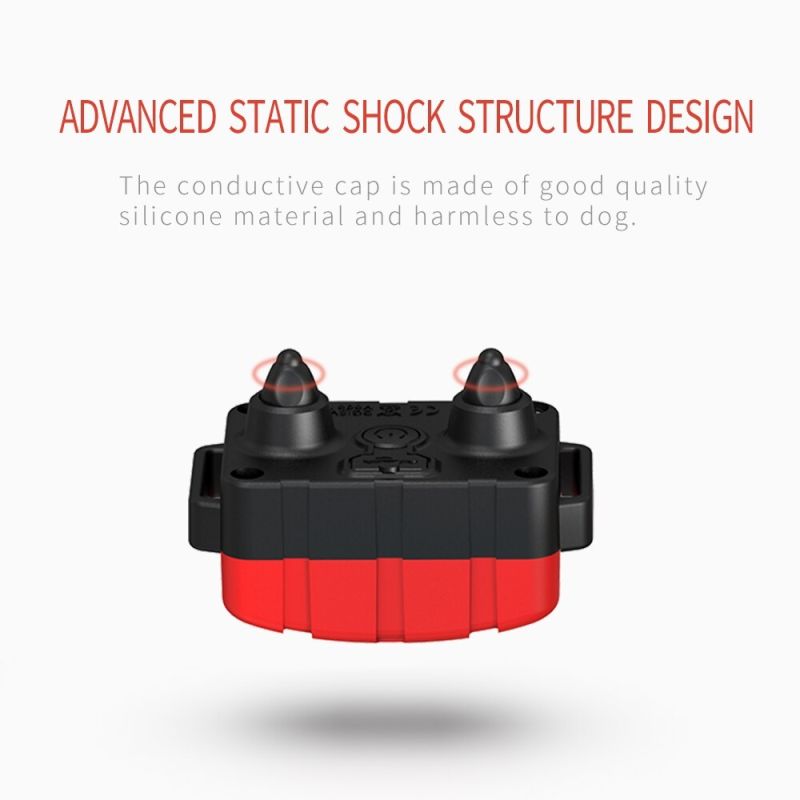 Collare cane ricaricabile con vibrazione e livelli shock regolabili allenatore obbedienza ricevitore impermeabile sicurezza cani all'aperto correzione comportamento cane