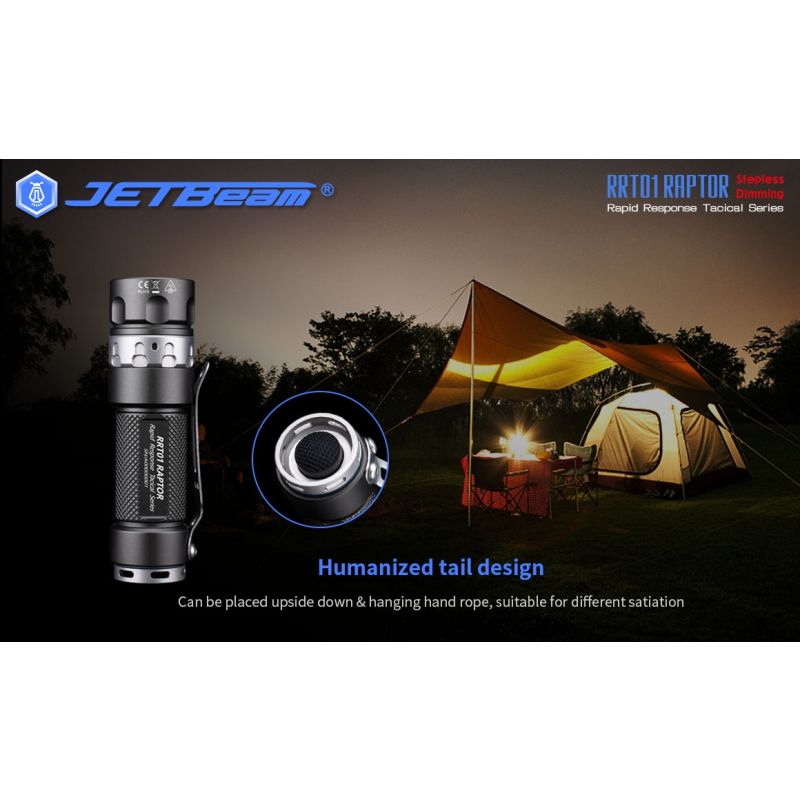 JETBeam Jet-RRT01 XP-L torcia LED compatta 950 lumen illuminazione outdoor attrezzatura da campeggio fonte di luce affidabile torcia durevole per esplorazioni notturne