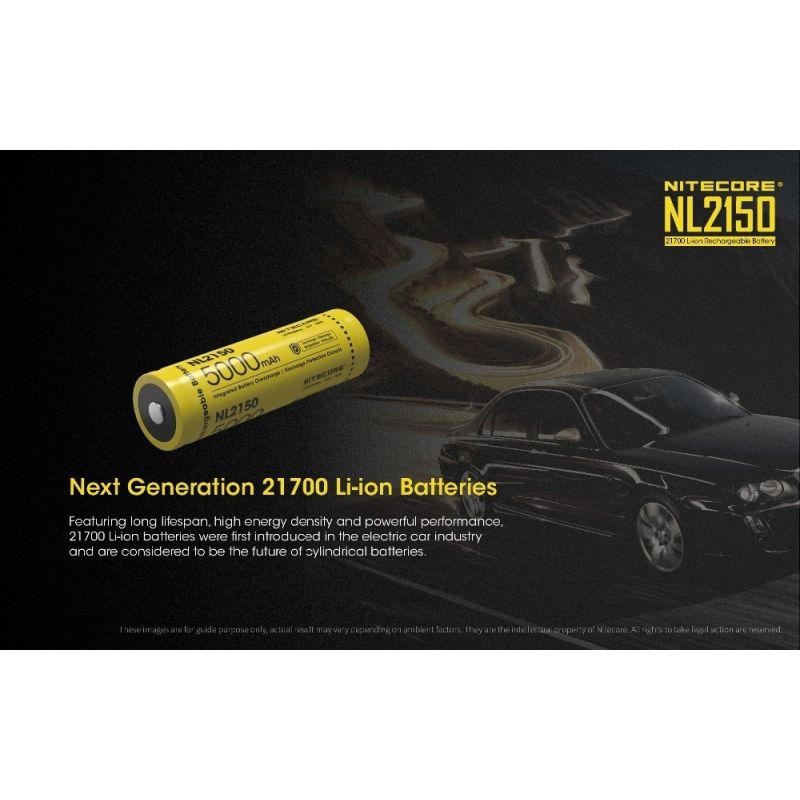 NITECORE NL2150 Batteria 5000mAh 3.6V Li-ion Ricaricabile Alta Performance per Droni Torcia Attrezzatura Outdoor Tensione Stabile e Alimentazione Durevole per Appassionati di Tecnologia