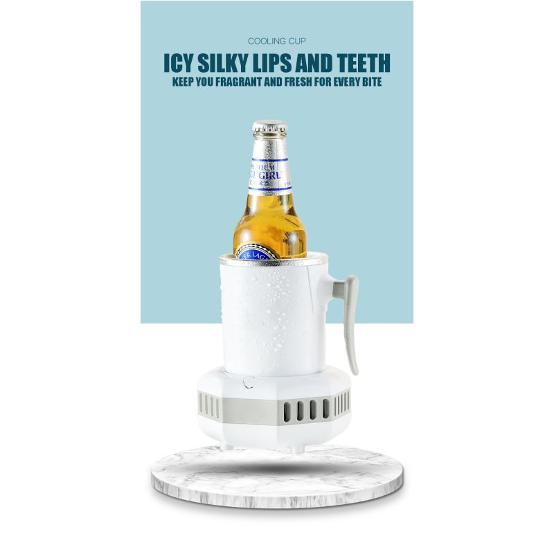 Frigorifero Portatile Raffreddatore Beverande Elettrico Summer Drink Bollitore Compatto con Raffreddamento Istantaneo per Bevande Gelide Ideale per Picnic e Feste Estive