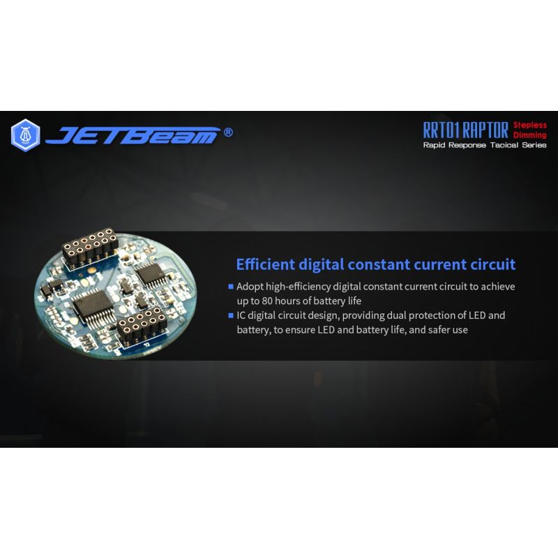 JETBeam Jet-RRT01 XP-L torcia LED compatta 950 lumen illuminazione outdoor attrezzatura da campeggio fonte di luce affidabile torcia durevole per esplorazioni notturne