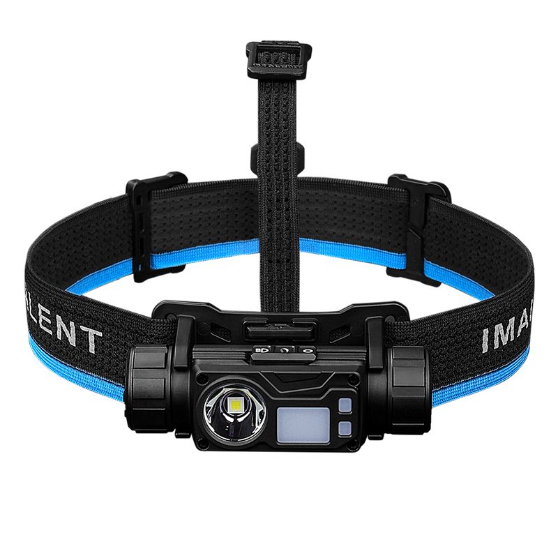 Imalent HT50 Faro luminoso per avventure con LED XHP50.3 HI doppie sorgenti luminose design leggero ideale per campeggio e uso esterno elevata luminosità e lunga durata batteria ricaricabile