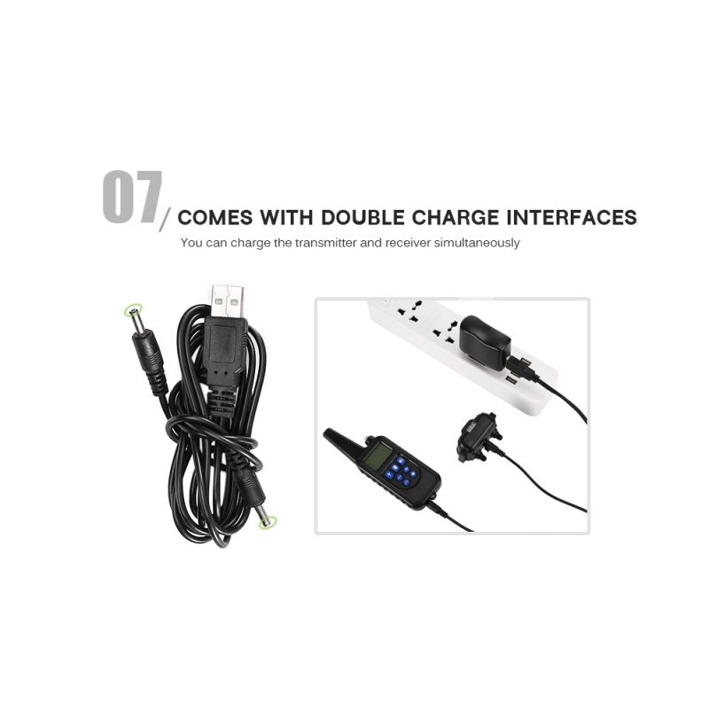 Collare di Addestramento Elettrico 800m con Telecomando per Animali Domestici Display LCD Impermeabile Ricaricabile Modalità Shock Vibrazione Suono Livelli Regolabili Per Cani Di Tutte Le Dimensioni