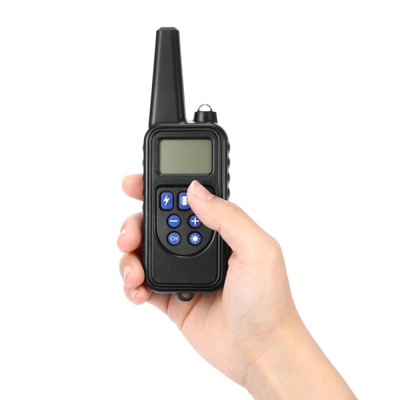 Collare di Addestramento Elettrico 800m con Telecomando per Animali Domestici Display LCD Impermeabile Ricaricabile Modalità Shock Vibrazione Suono Livelli Regolabili Per Cani Di Tutte Le Dimensioni