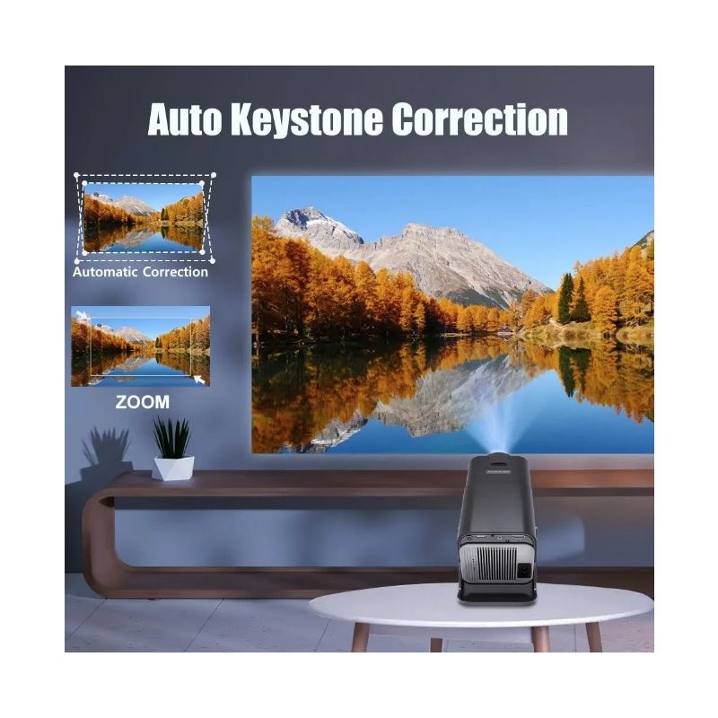 Proiettore HY320 Android 11 4K Nativo 390 ANSI Lumen per Cinema all'Aperto e Intrattenimento Domestico Design Compatto con Dual Wifi6 e Bluetooth 5.0 Esperienza Visiva Coinvolgente