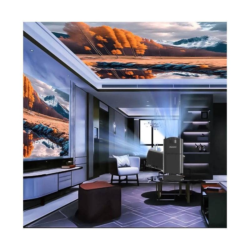 Proiettore HY320 Android 11 4K Nativo 390 ANSI Lumen per Cinema all'Aperto e Intrattenimento Domestico Design Compatto con Dual Wifi6 e Bluetooth 5.0 Esperienza Visiva Coinvolgente