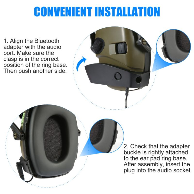 Scopri IMPACT SPORT paraorecchie da tiro elettronico per sport all'aria aperta protezione uditiva con amplificazione del suono e design ergonomico per comfort e sicurezza