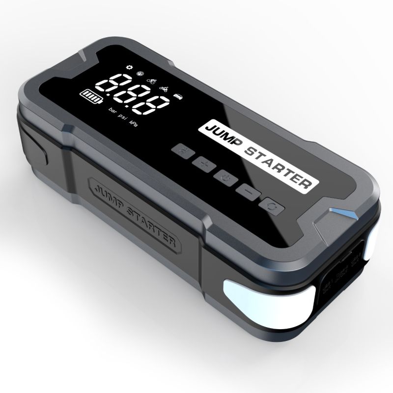 Dispositivo Avviamento Caricabatterie Portatile Power Bank 2000A Compagno Emergenza Ideale Per Problemi Batteria Auto Gonfiare Pneumatici e Palloni 150PSI Design Compatto