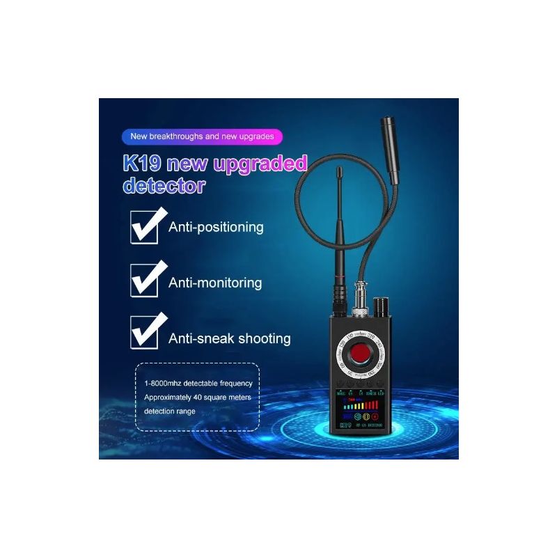 Localizzatore GPS K19 rilevatore di segnale RF wireless protezione discreta con tecnologia avanzata dispositivo di sicurezza portatile design compatto per sicurezza personale e privacy