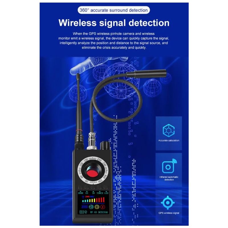 Localizzatore GPS K19 rilevatore di segnale RF wireless protezione discreta con tecnologia avanzata dispositivo di sicurezza portatile design compatto per sicurezza personale e privacy