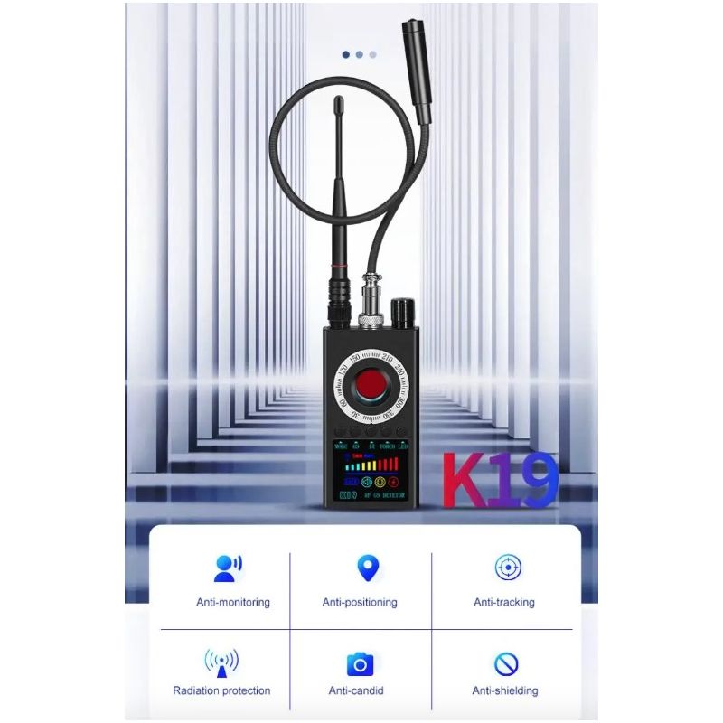 Localizzatore GPS K19 rilevatore di segnale RF wireless protezione discreta con tecnologia avanzata dispositivo di sicurezza portatile design compatto per sicurezza personale e privacy