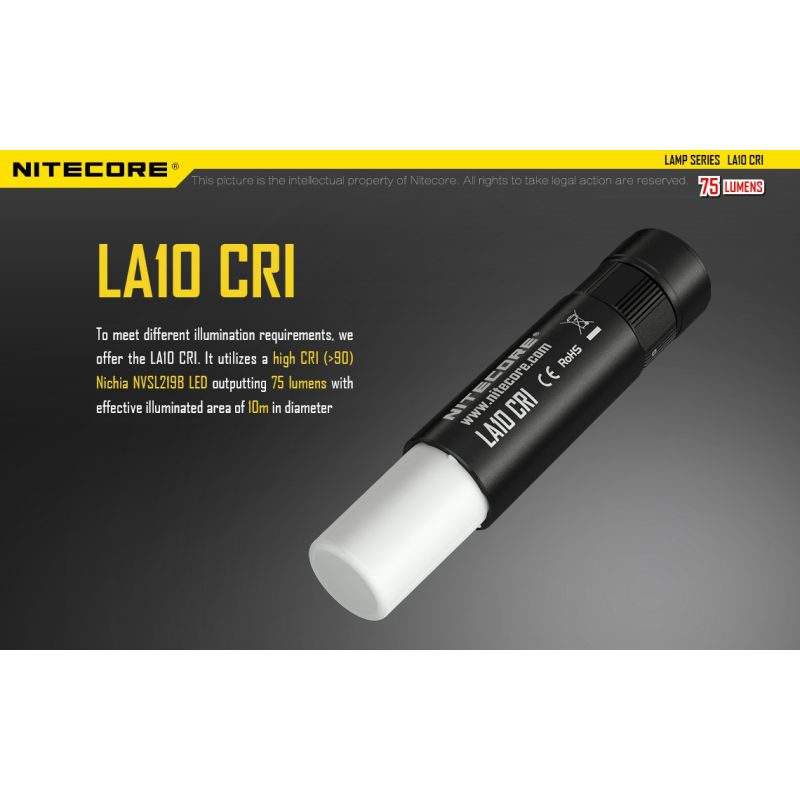 Nitecore LA10 torcia mini EDC con Nichia XP-G2 S3 LED 135 lumen torcia compatta torcia leggera da campeggio design twist-to-activate ideale per outdoor accessorio elegante