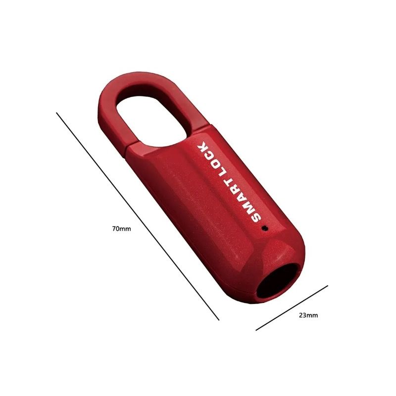 Mini Lucchetto Impronte Digitali Serratura Senza Chiave per Sicurezza Viaggio Design Leggero e Durevole Tecnologia Innovativa Sblocco Rapido in Lega di Zinco Batteria Ricaricabile