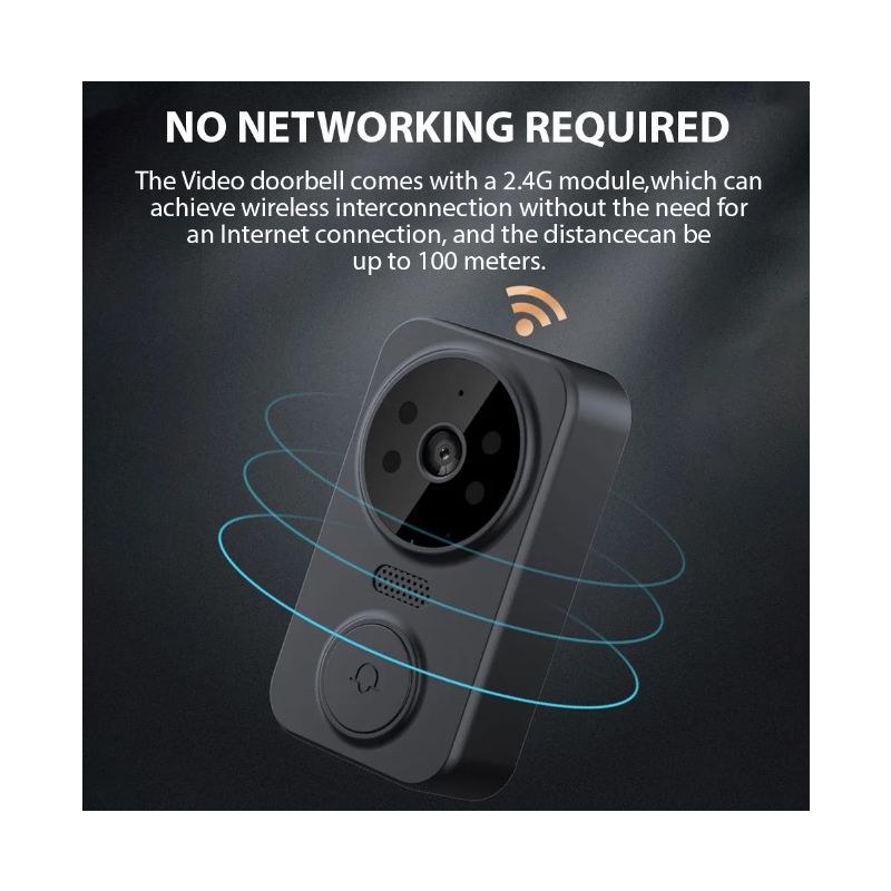 Scopri il M12 Videocitofono senza fili campanello visivo con schermo IPS 4.3'' visione cristallina installazione wireless semplice per sicurezza migliorata e protezione della privacy