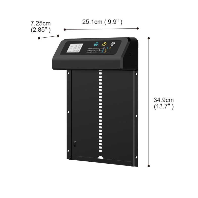 Apriporta Automatica Pollaio Timer Integrato con Costruzione Durevole Innovazioni Cura Polli Essenziale Vita da Fattoria Componenti Acciaio Inossidabile Accessori Pollaio Alluminio