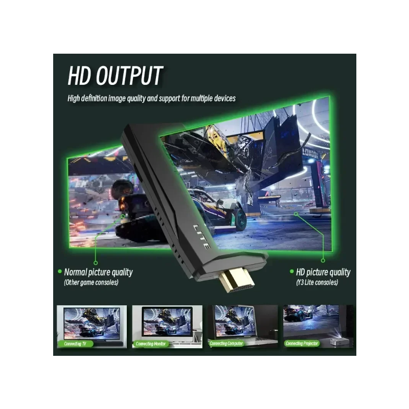 Console per Videogiochi M8 Controller Wireless 2.4G Giochi Retrò 4K Biblioteca di Giochi con PS1 Atari SFC 3000 o 10000 Giochi per un'Epica Esperienza di Gioco Immersiva