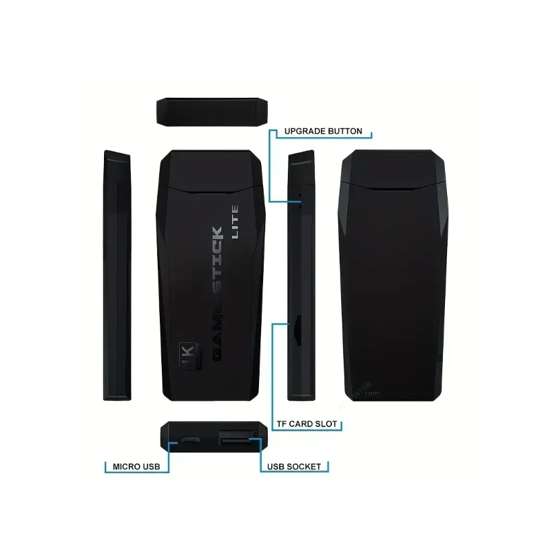 Console per Videogiochi M8 Controller Wireless 2.4G Giochi Retrò 4K Biblioteca di Giochi con PS1 Atari SFC 3000 o 10000 Giochi per un'Epica Esperienza di Gioco Immersiva