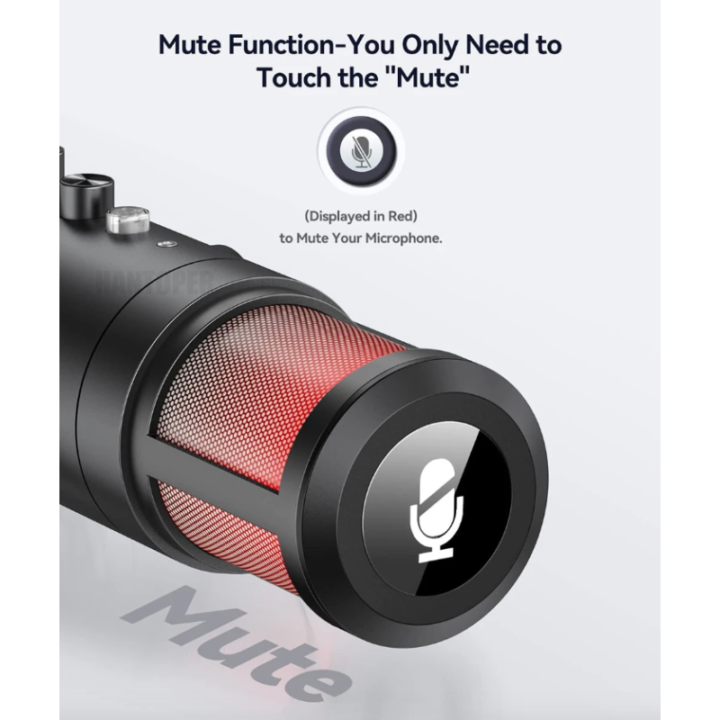 MU900PRO Microfono USB RGB per Creatori di Contenuti Alta Qualità Audio Design Accattivante Perfetto per Streaming Podcasting e Illuminazione RGB Dinamica